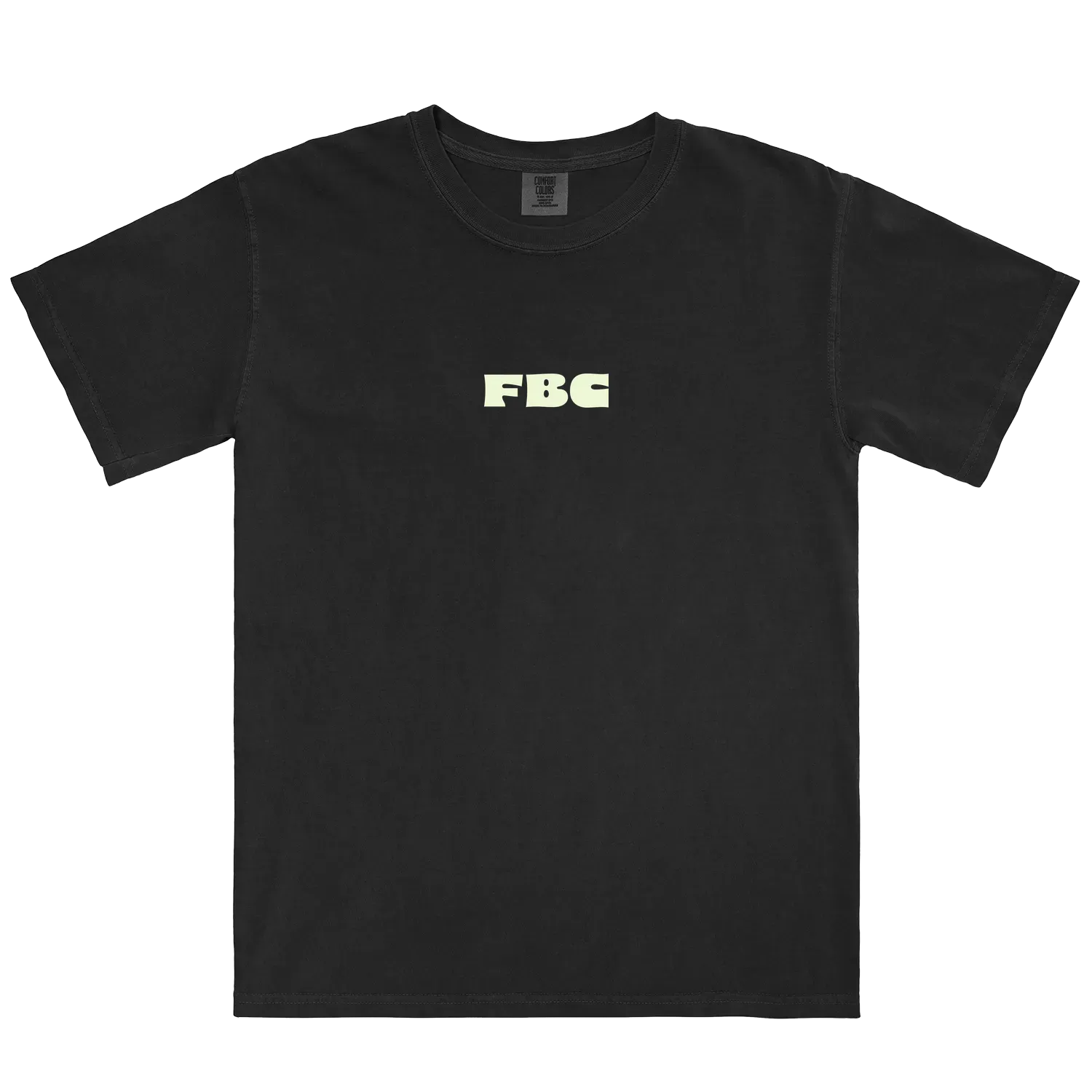 Black front flat lay