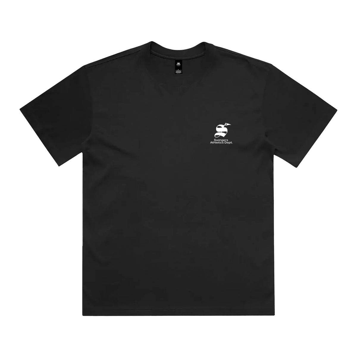 Black front flat lay