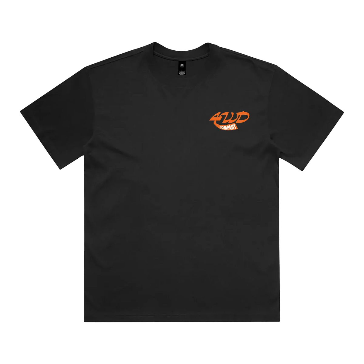 Black front flat lay
