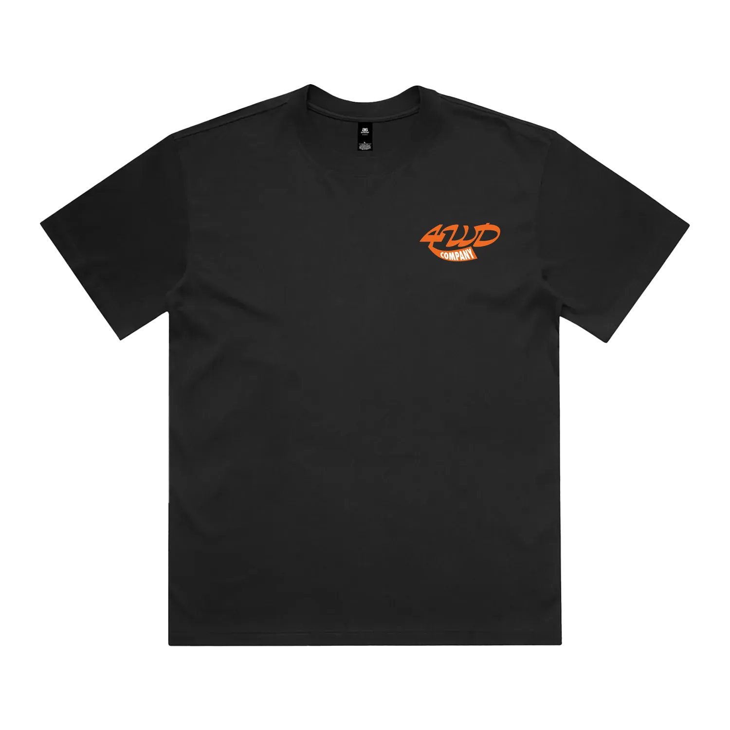 Black front flat lay