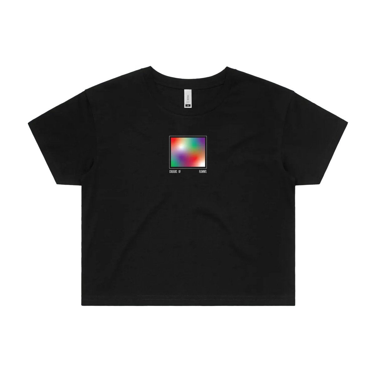 Black front flat lay