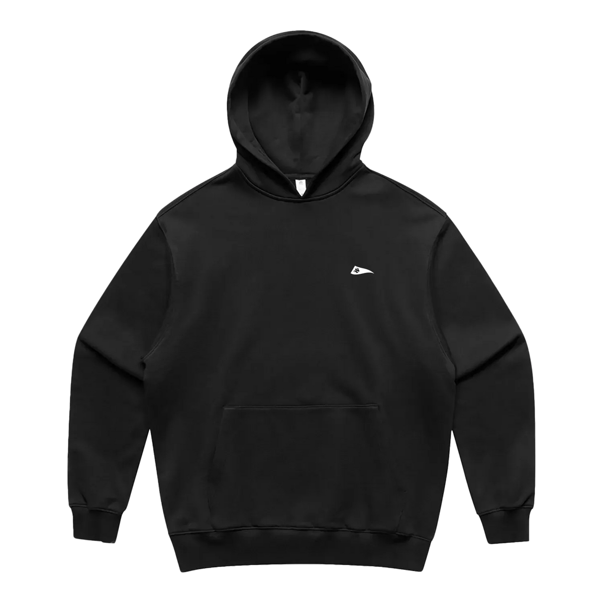 Black front flat lay