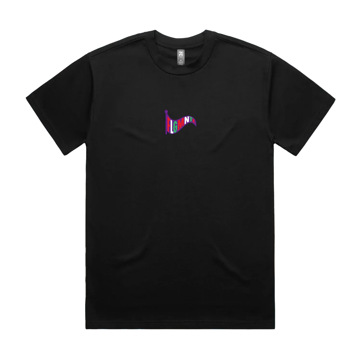 Black front flat lay