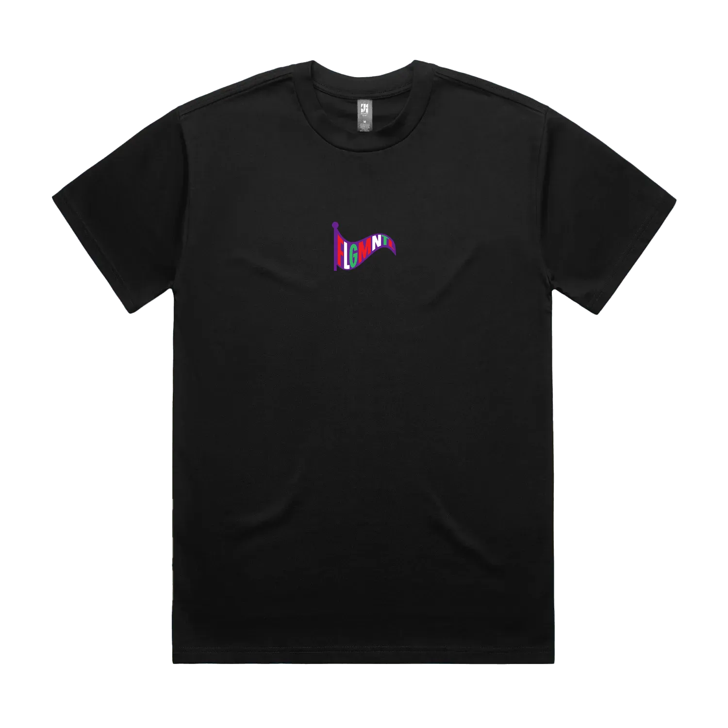 Black front flat lay