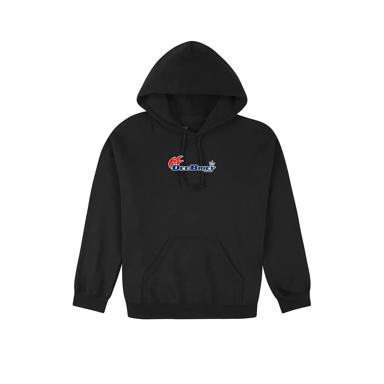 Black front flat lay