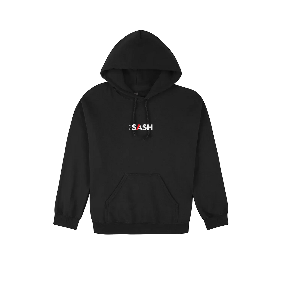 Black front flat lay