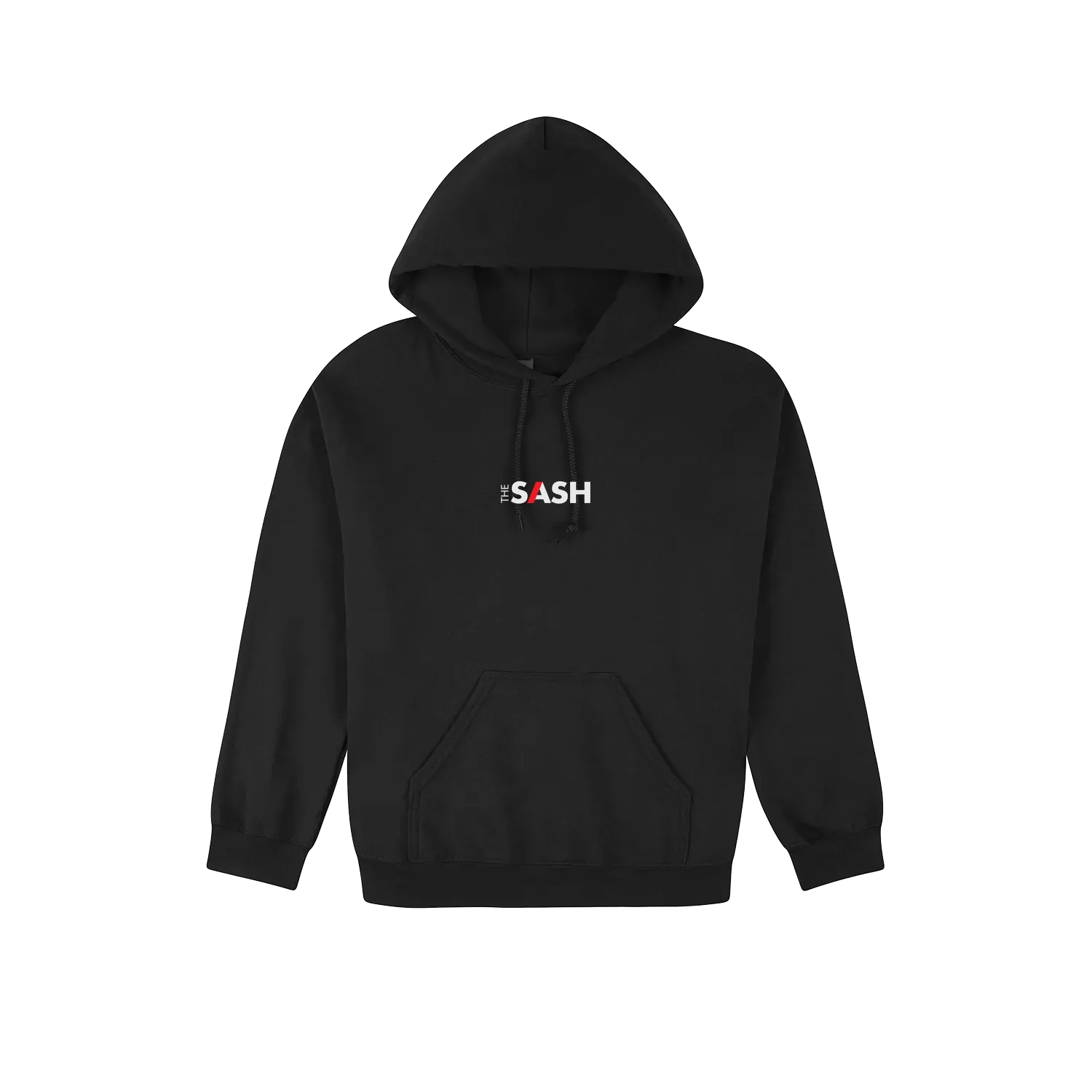 Black front flat lay