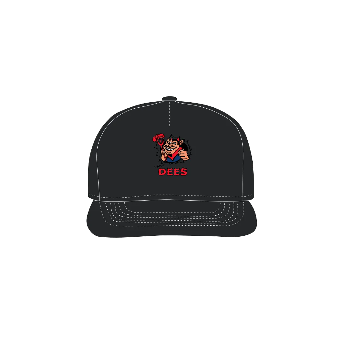 Black front flat lay