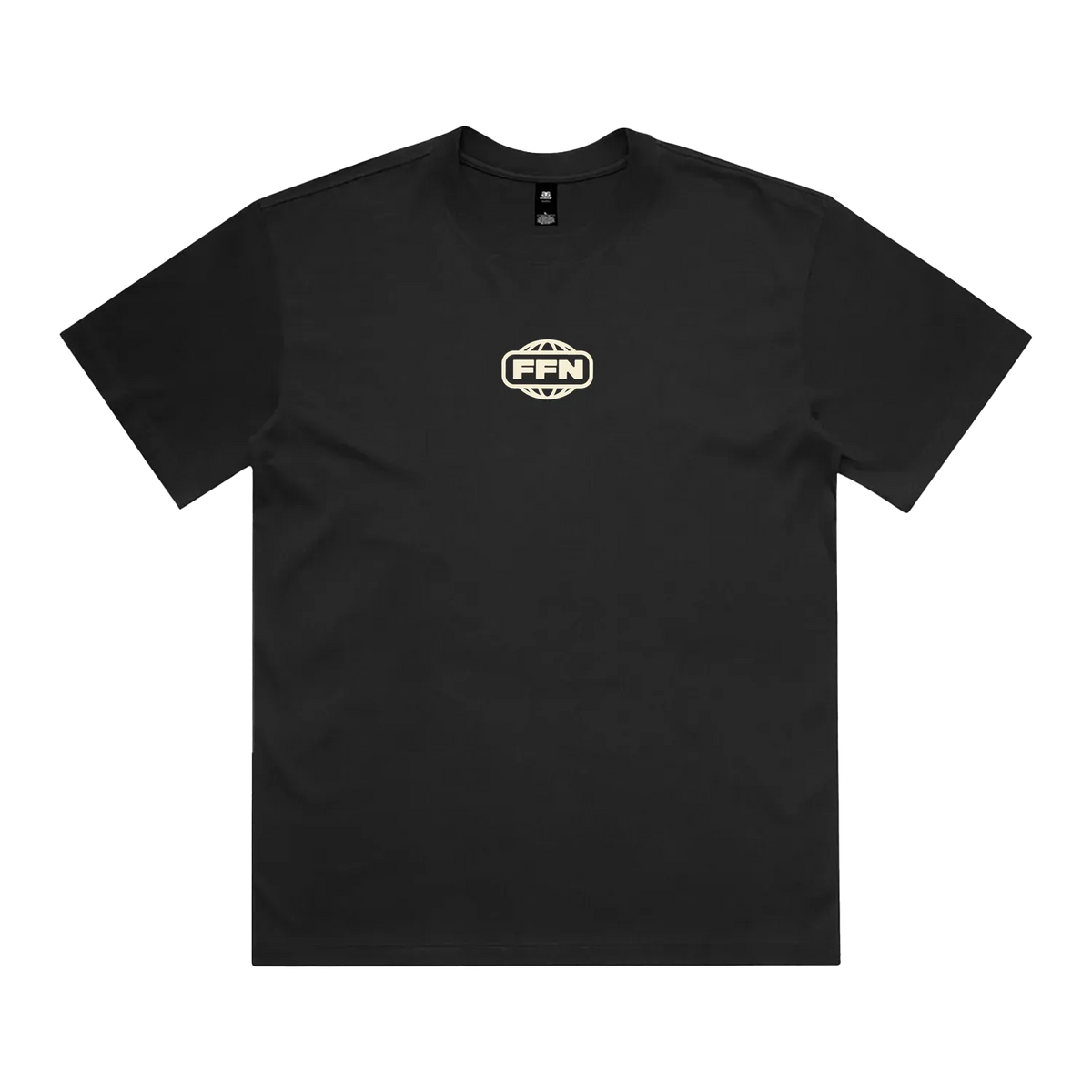 Black front flat lay
