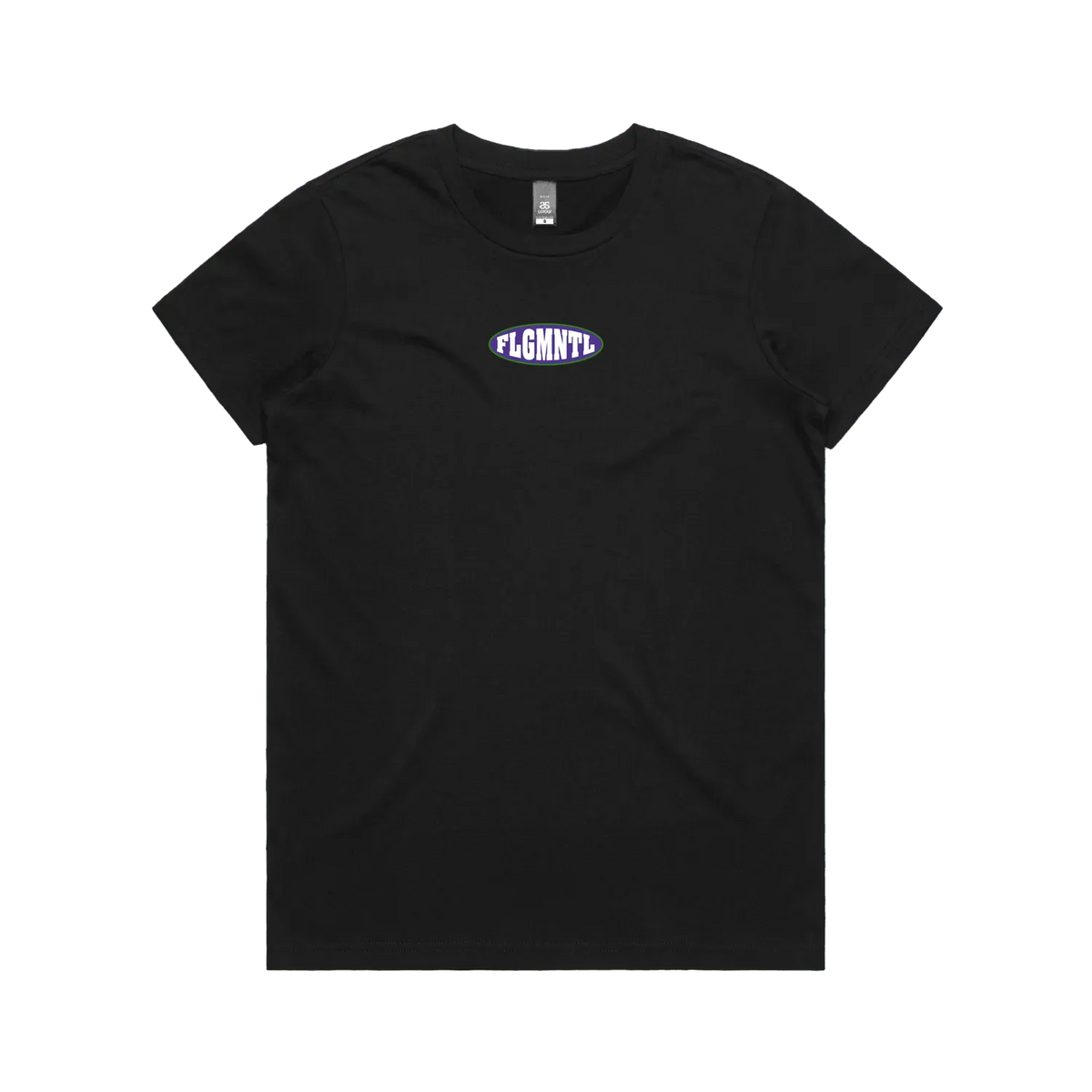 Black front flat lay