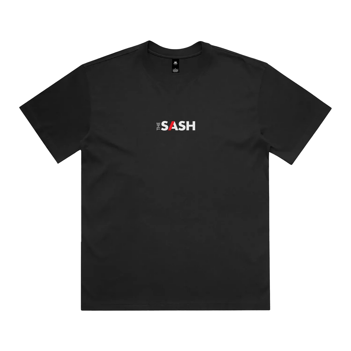 Black front flat lay
