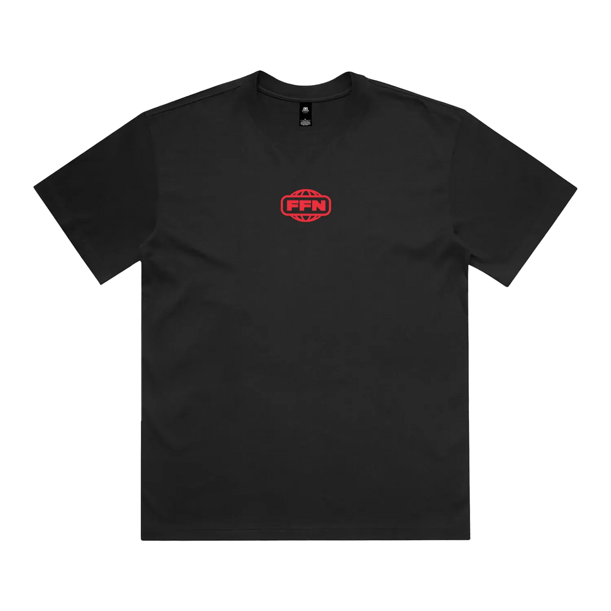 Black front flat lay