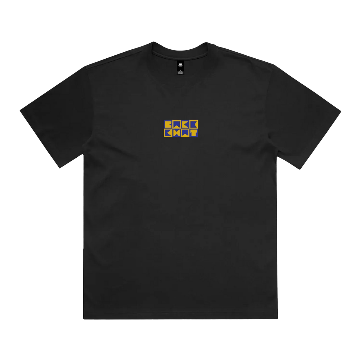 Black front flat lay