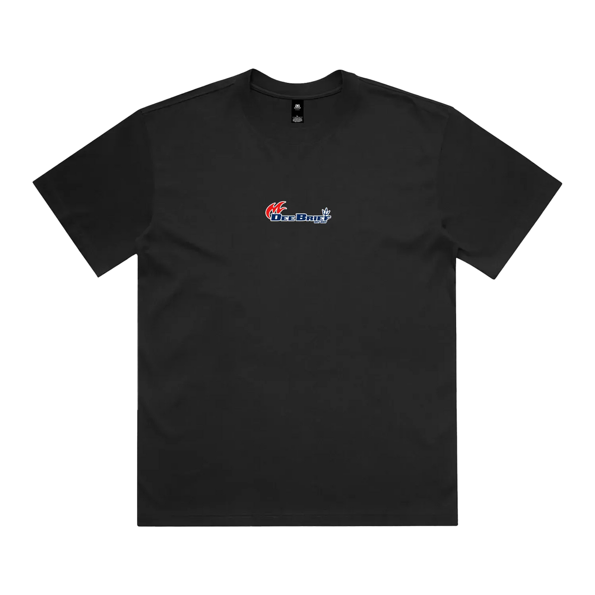 Black front flat lay