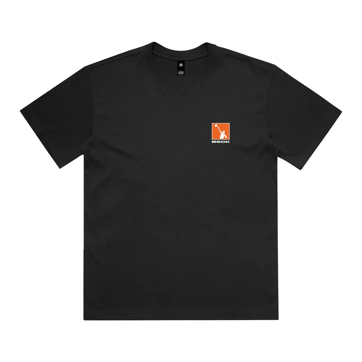 Black front flat lay