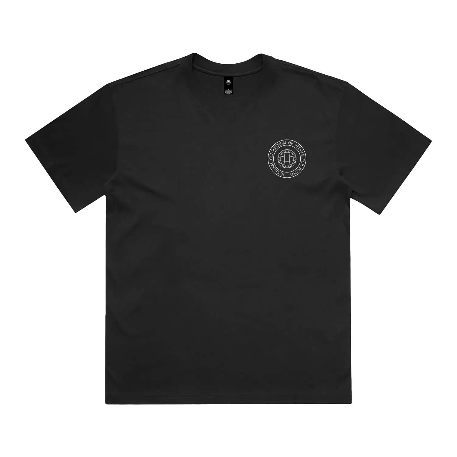 Black front flat lay