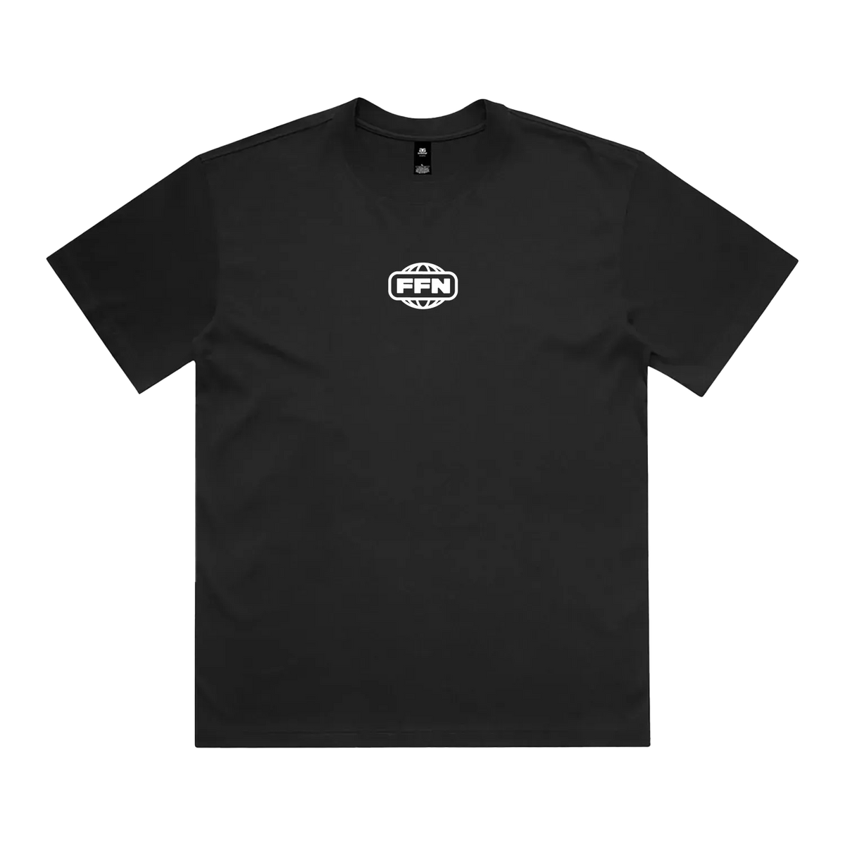 Black front flat lay
