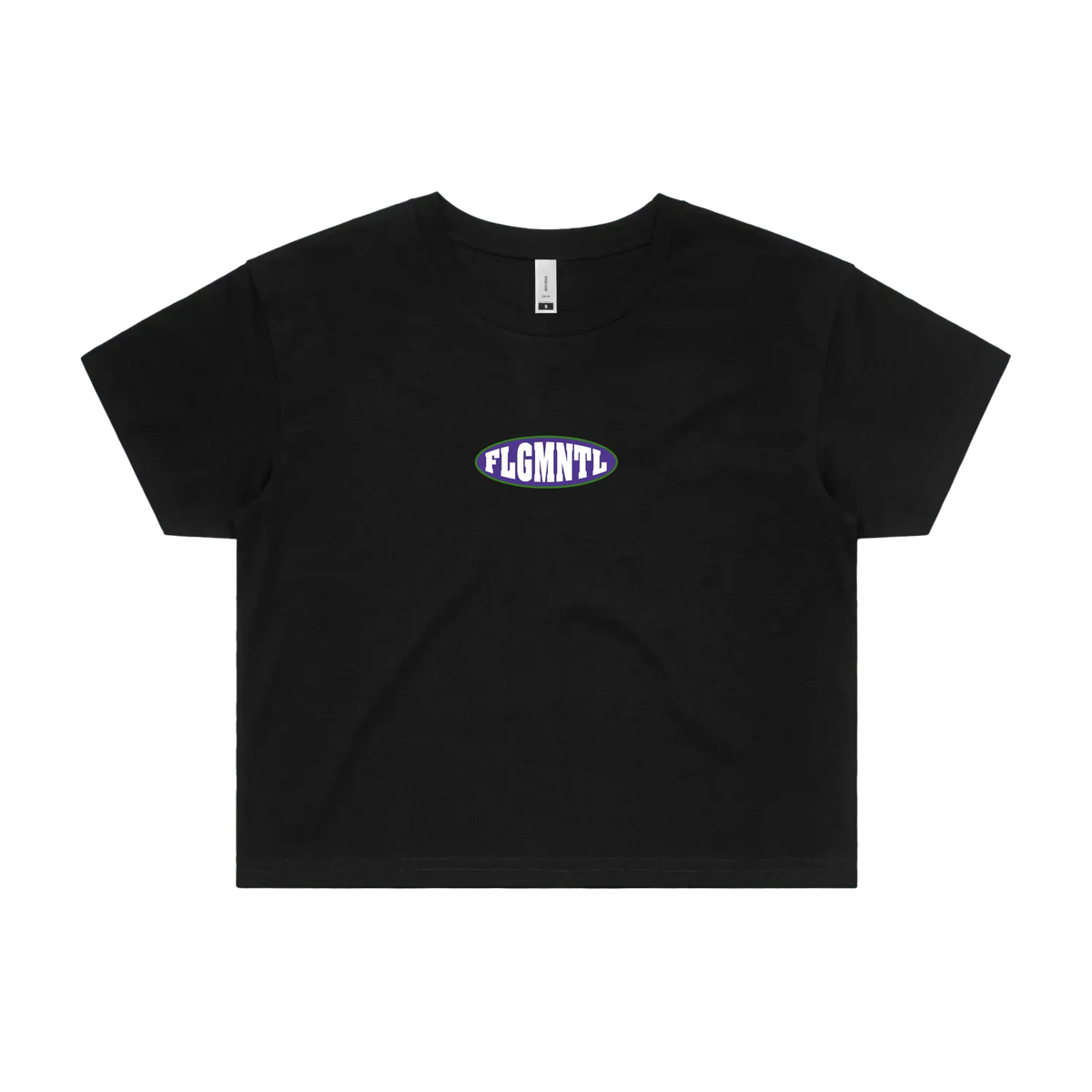 Black front flat lay