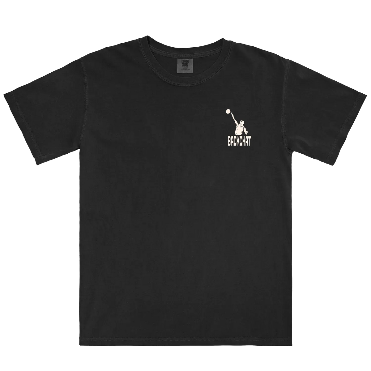 Black front flat lay