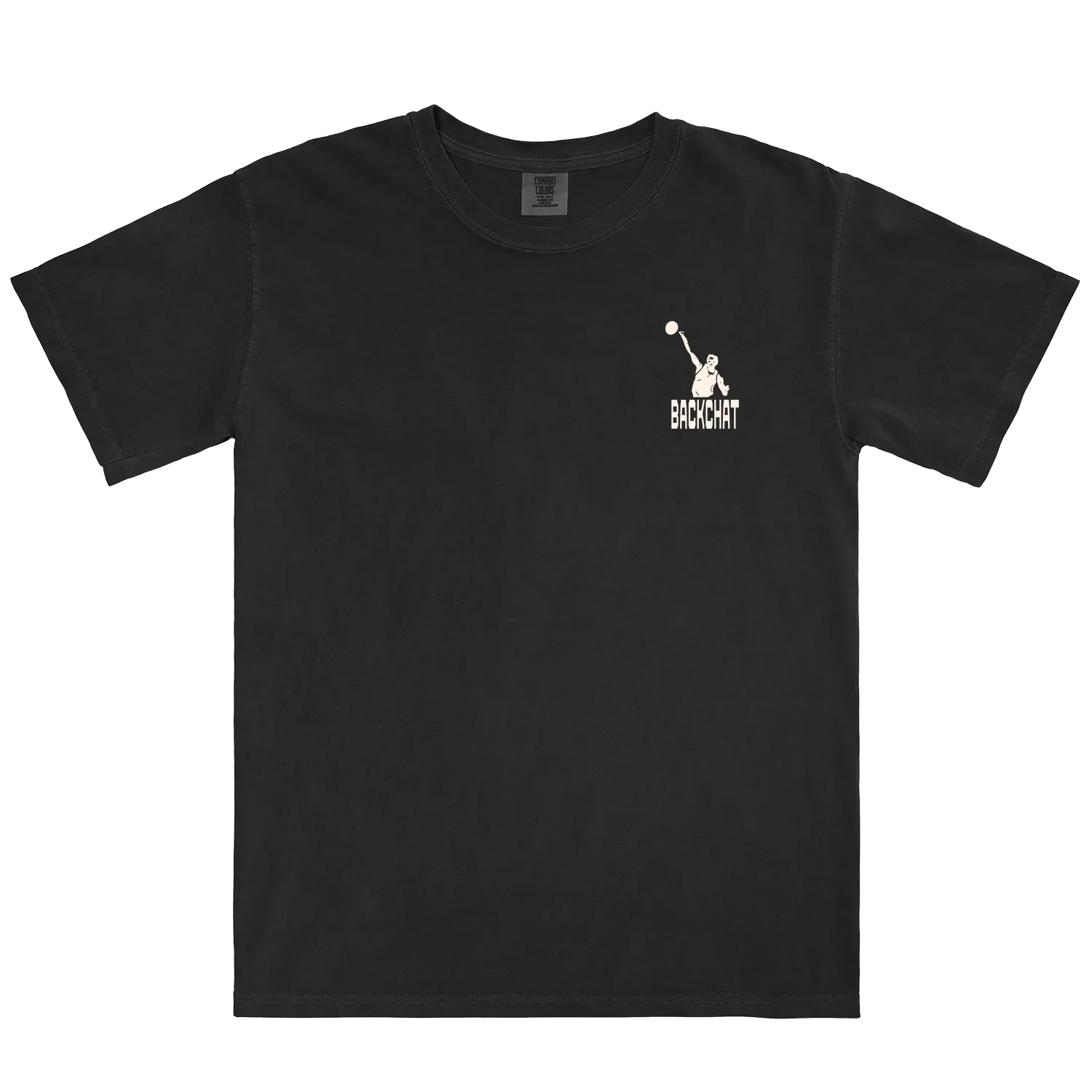 Black front flat lay