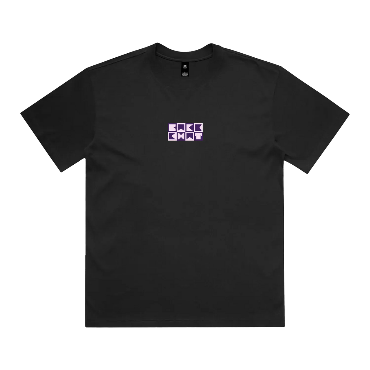 Black front flat lay