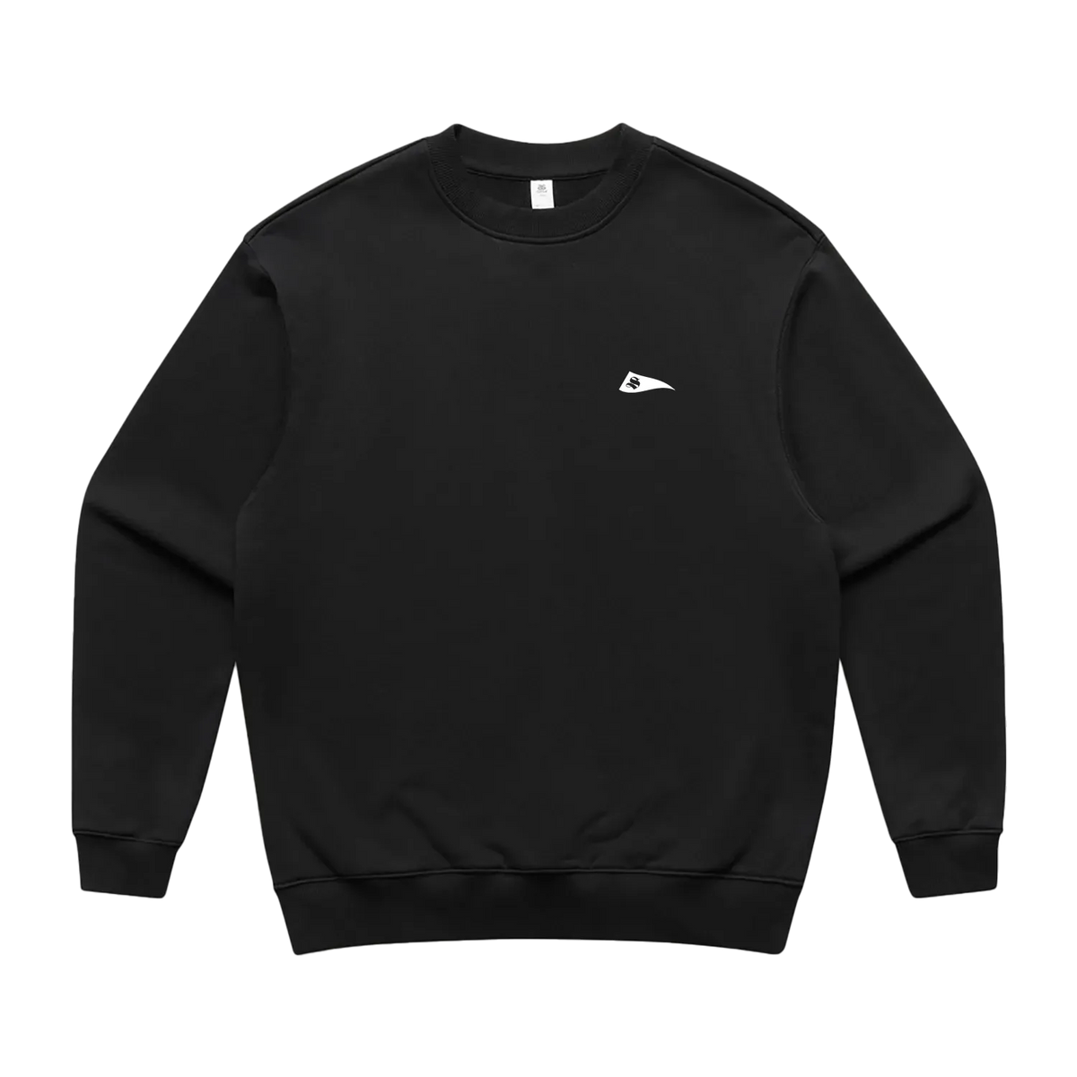Black front flat lay