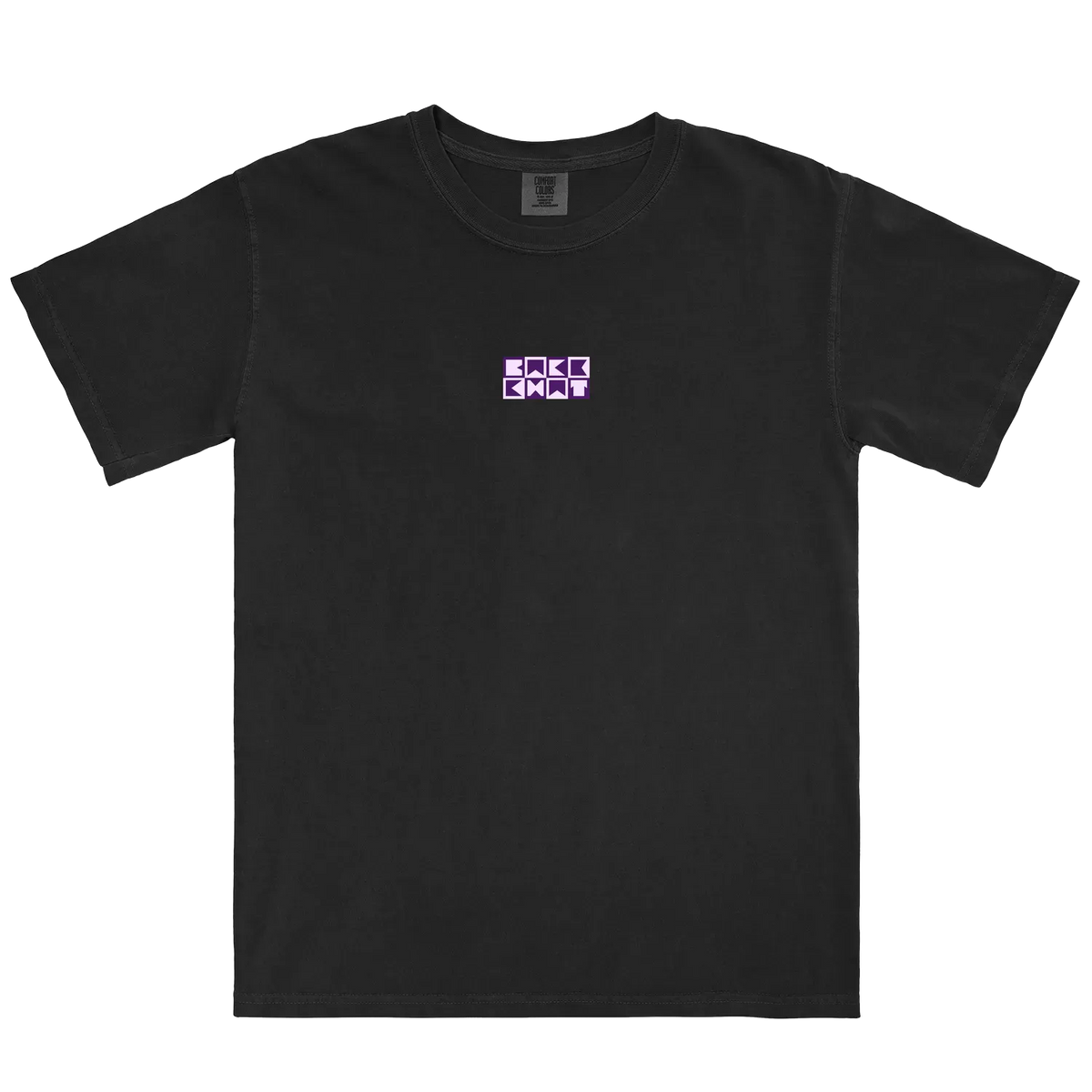 Black front flat lay