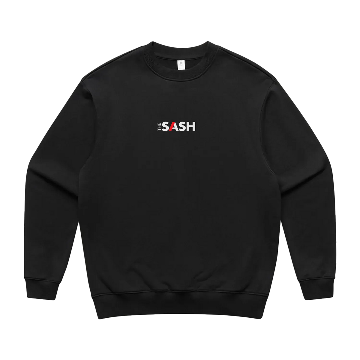 Black front flat lay