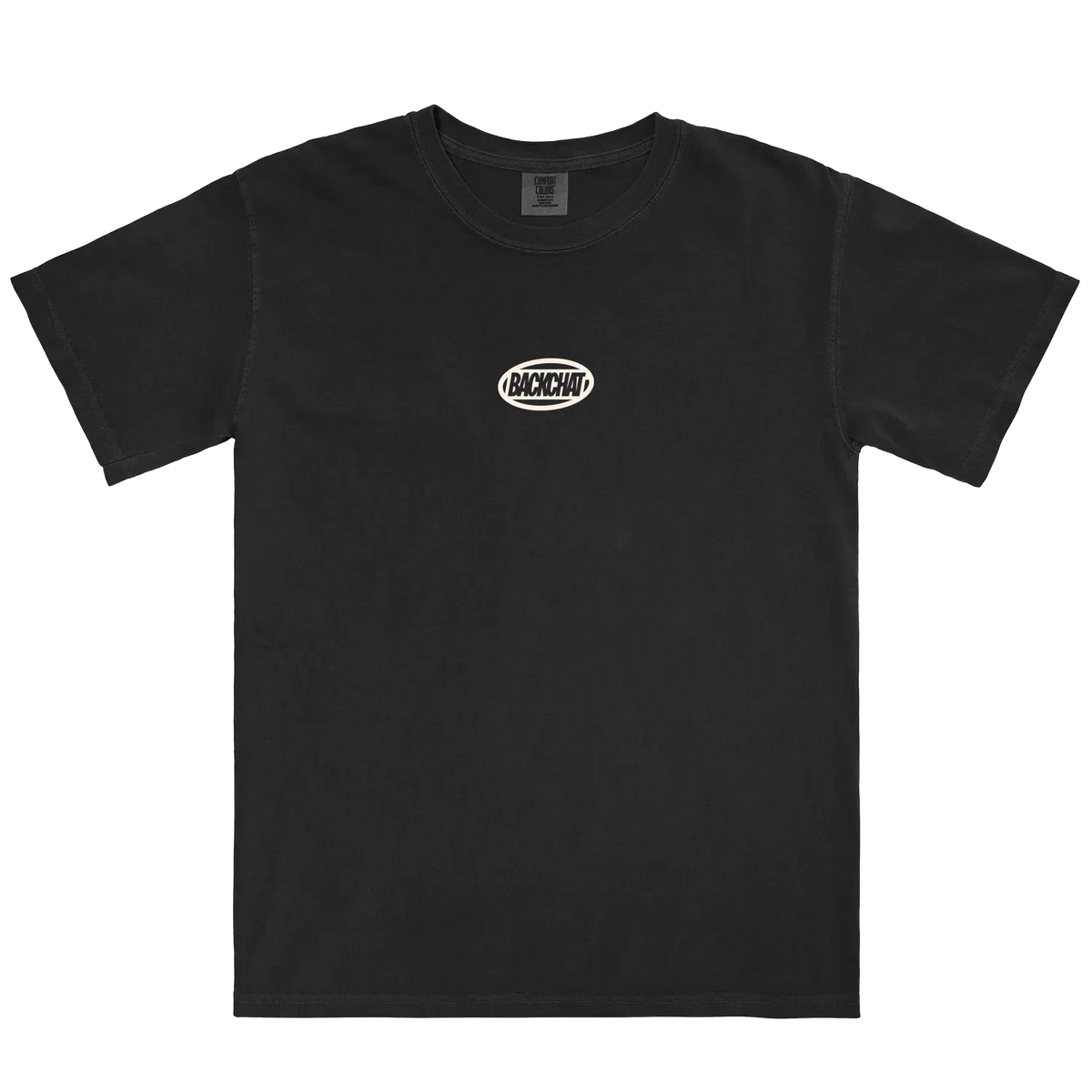 Black front flat lay
