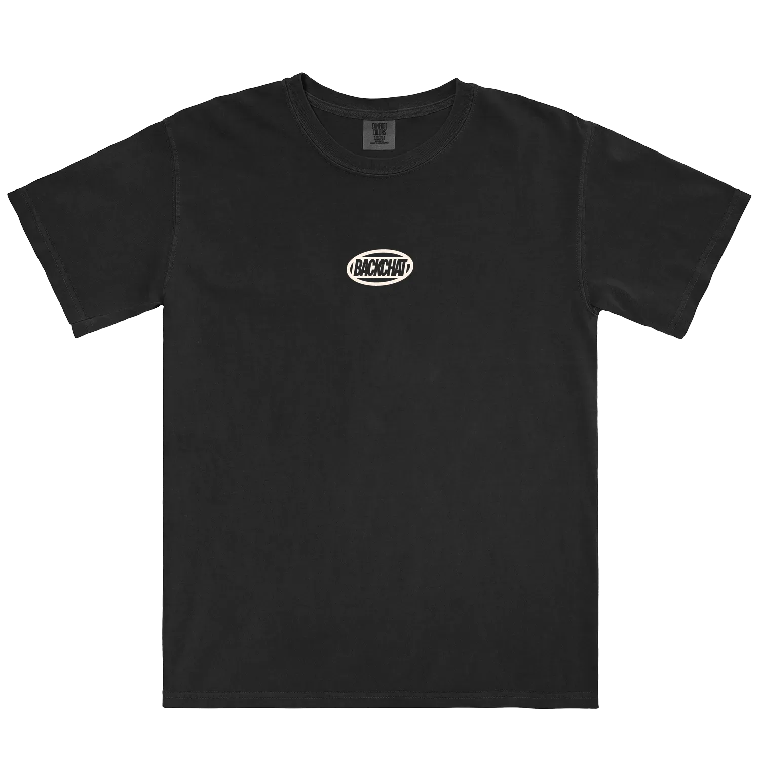 Black front flat lay