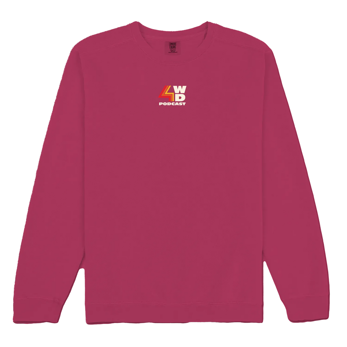 Crimson front flat lay