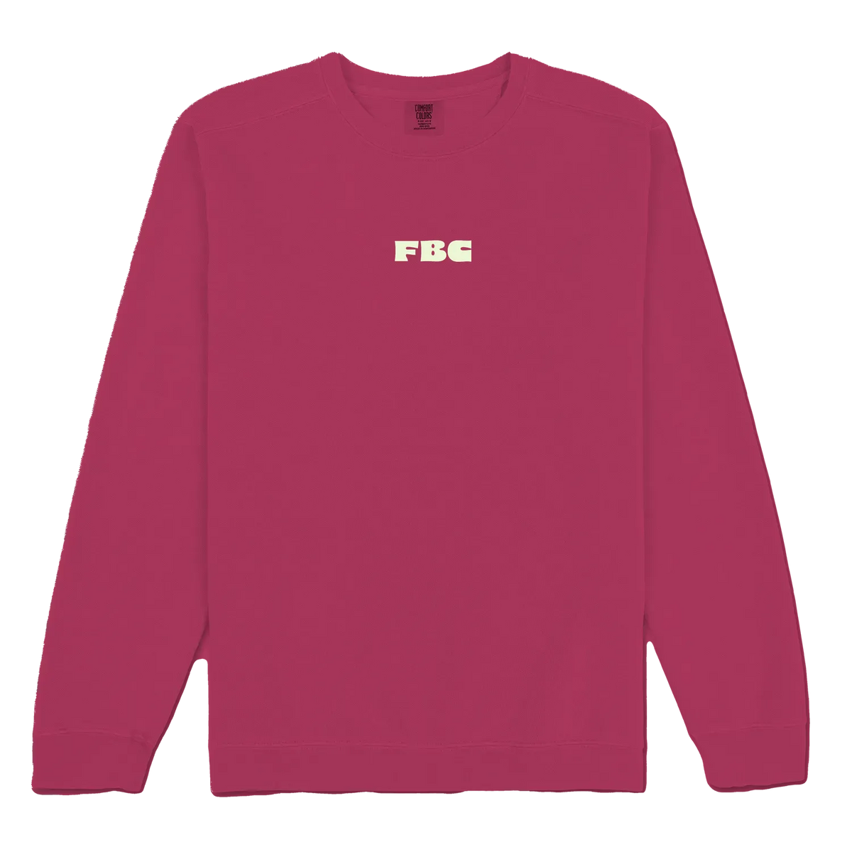 Crimson front flat lay