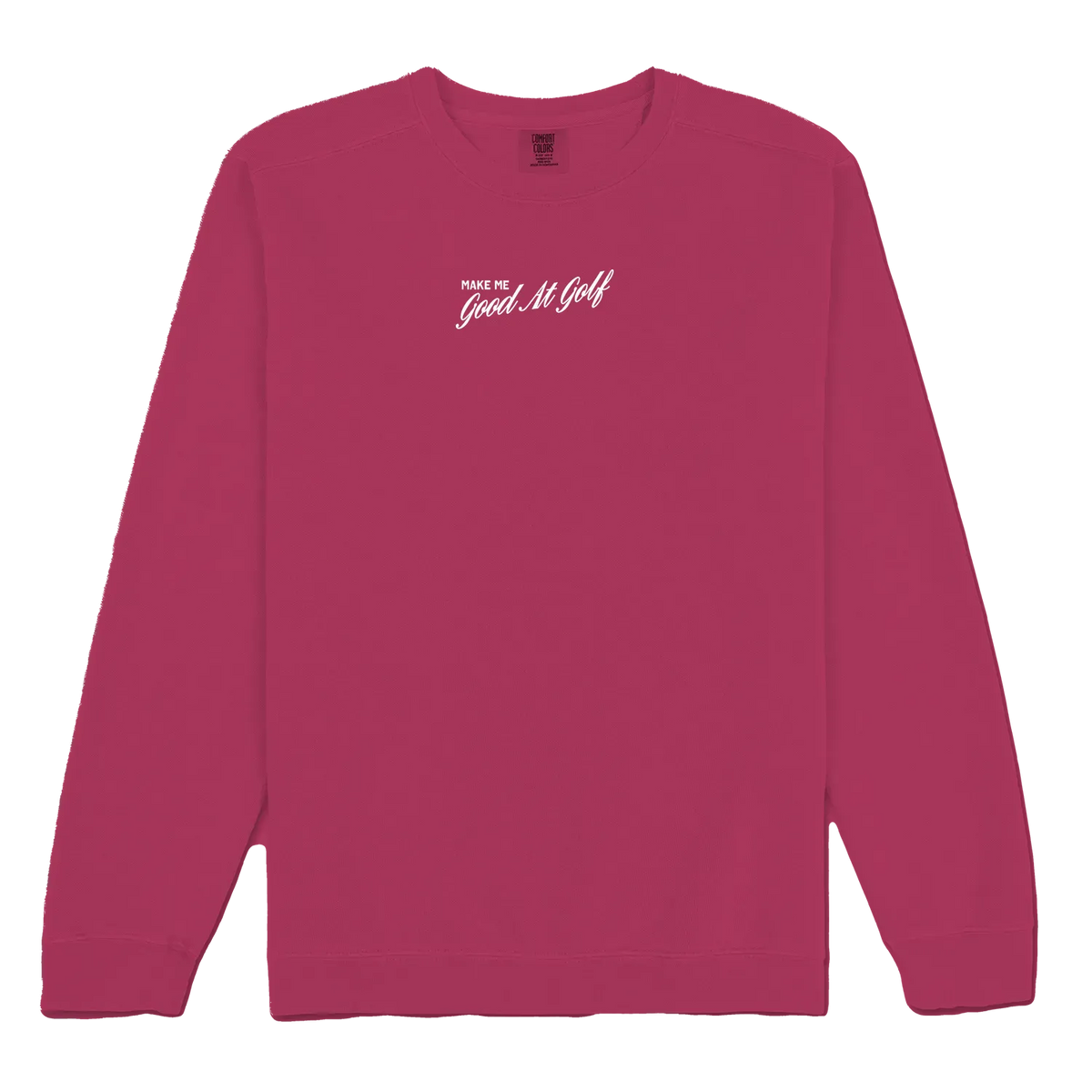 Crimson front flat lay