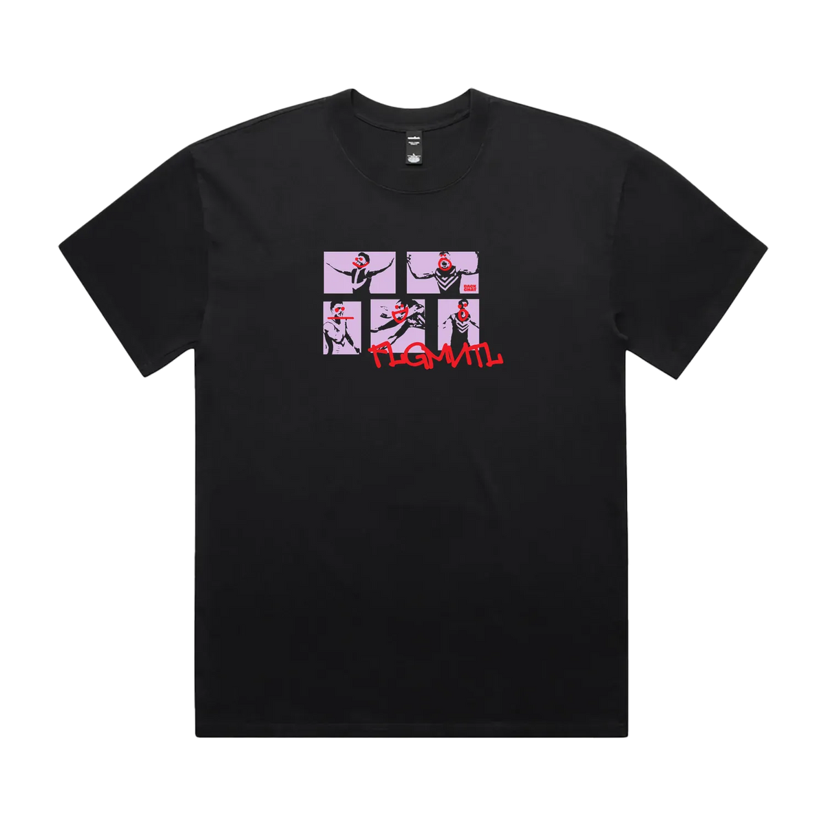 Faded Black front flat lay