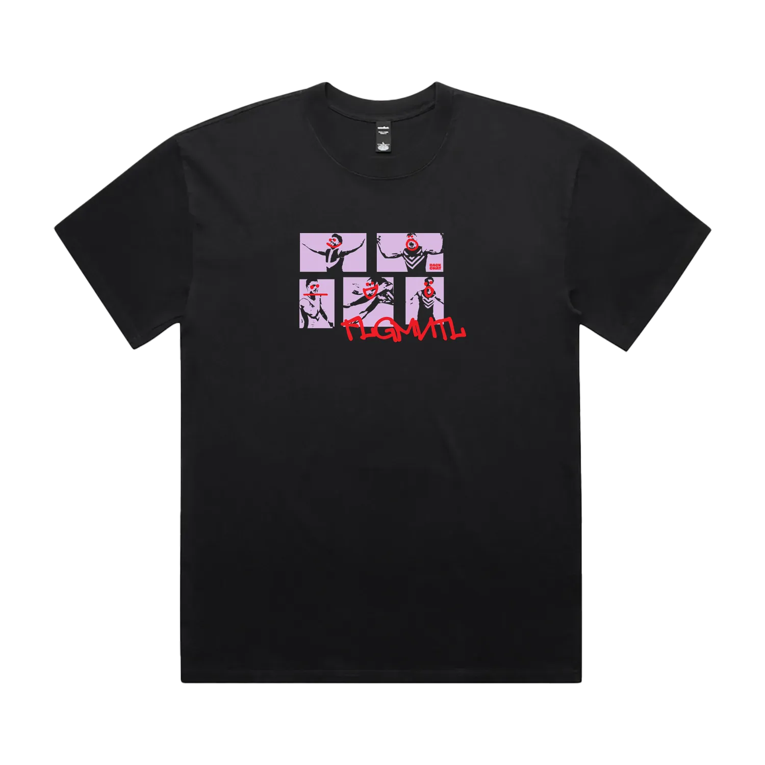 Faded Black front flat lay
