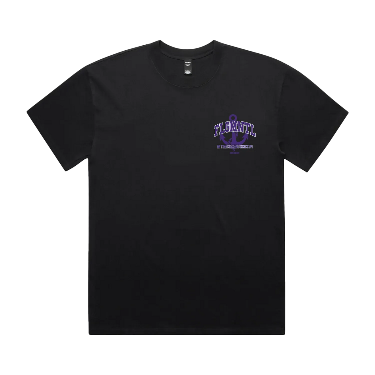 Faded Black front flat lay