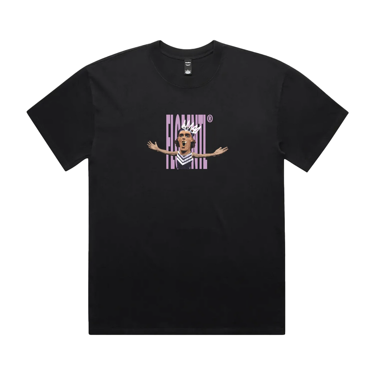 Faded Black front flat lay