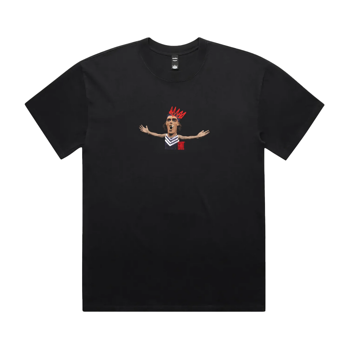Faded Black front flat lay