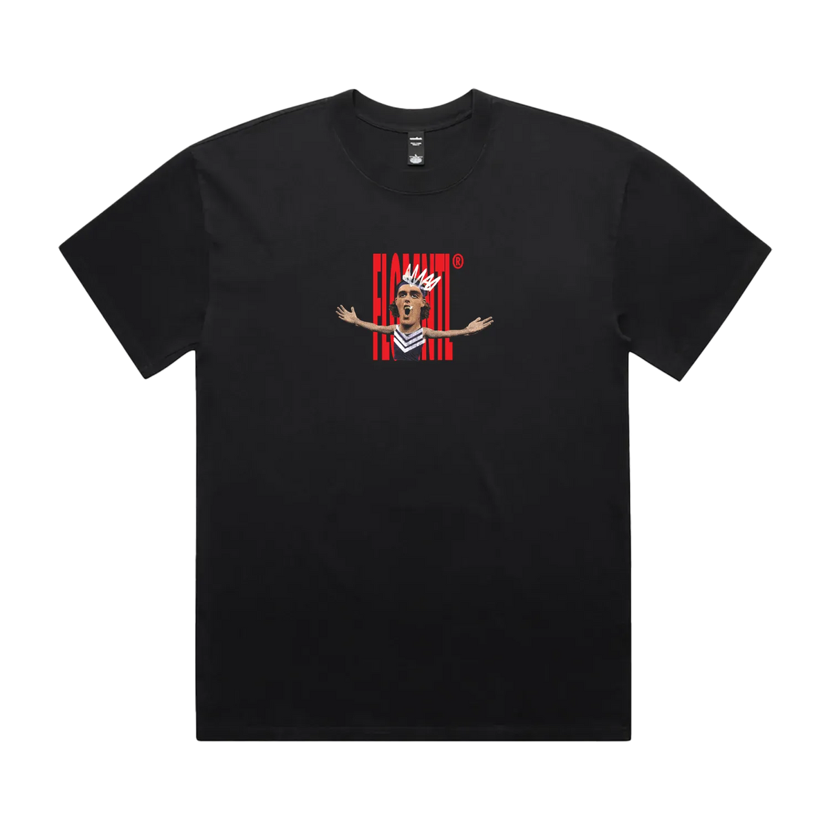 Faded Black front flat lay