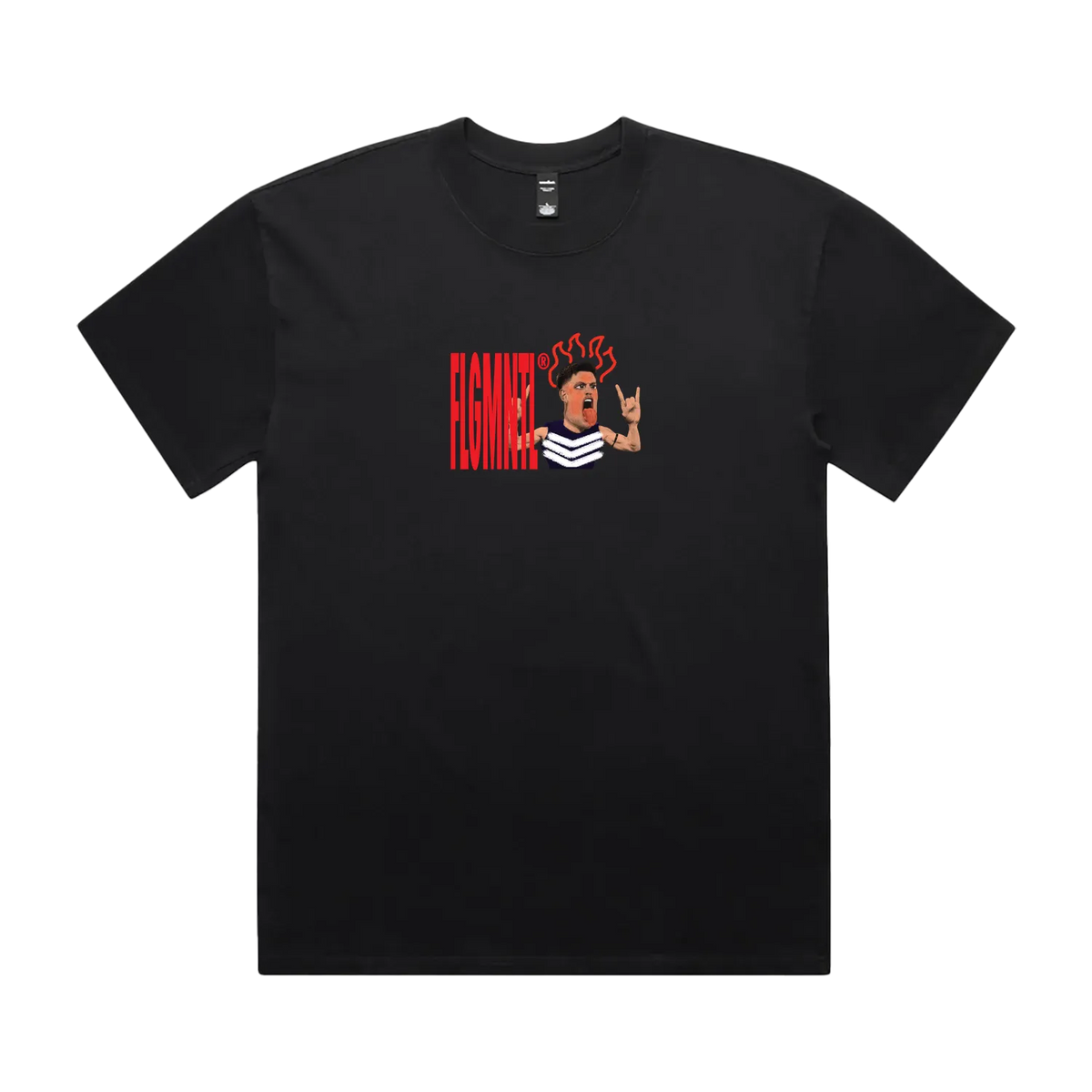 Faded Black front flat lay