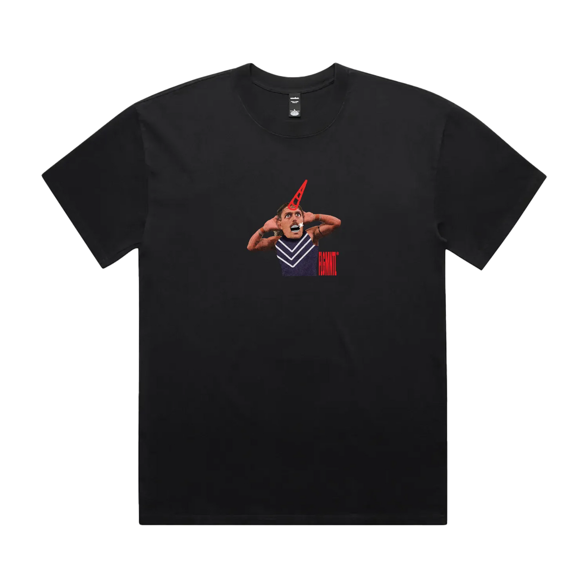 Faded Black front flat lay