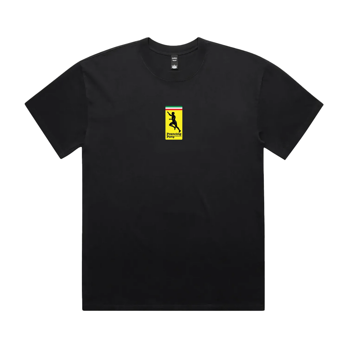 Faded Black front flat lay