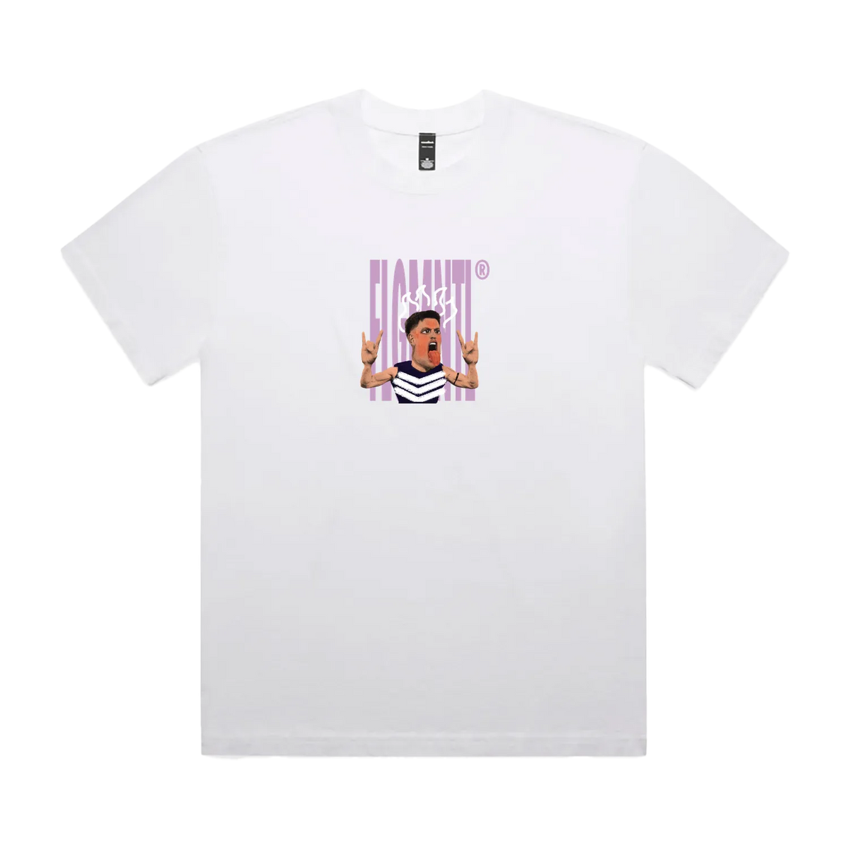 Faded White front flat lay