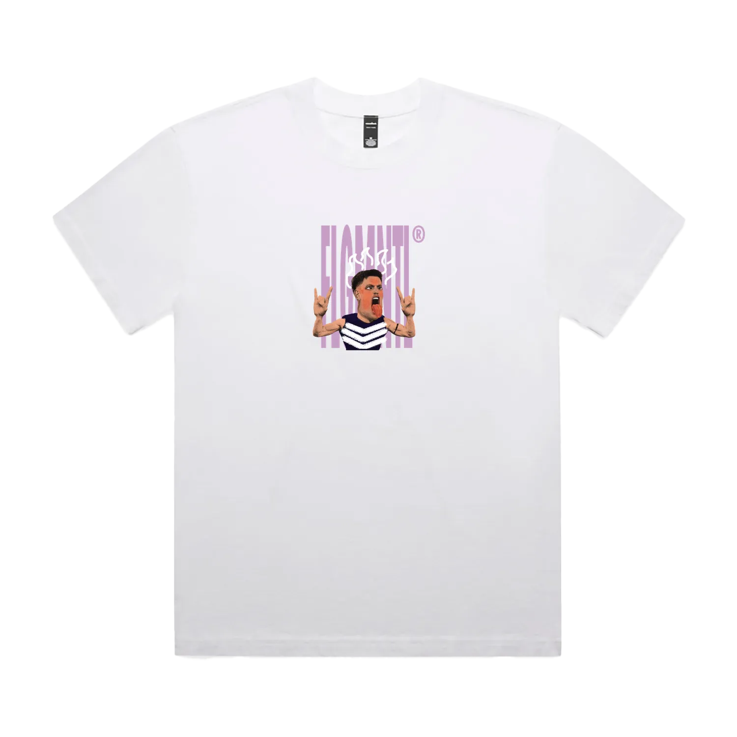 Faded White front flat lay