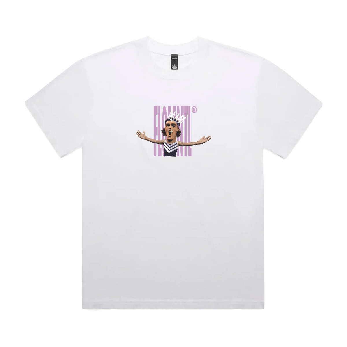 Faded White front flat lay