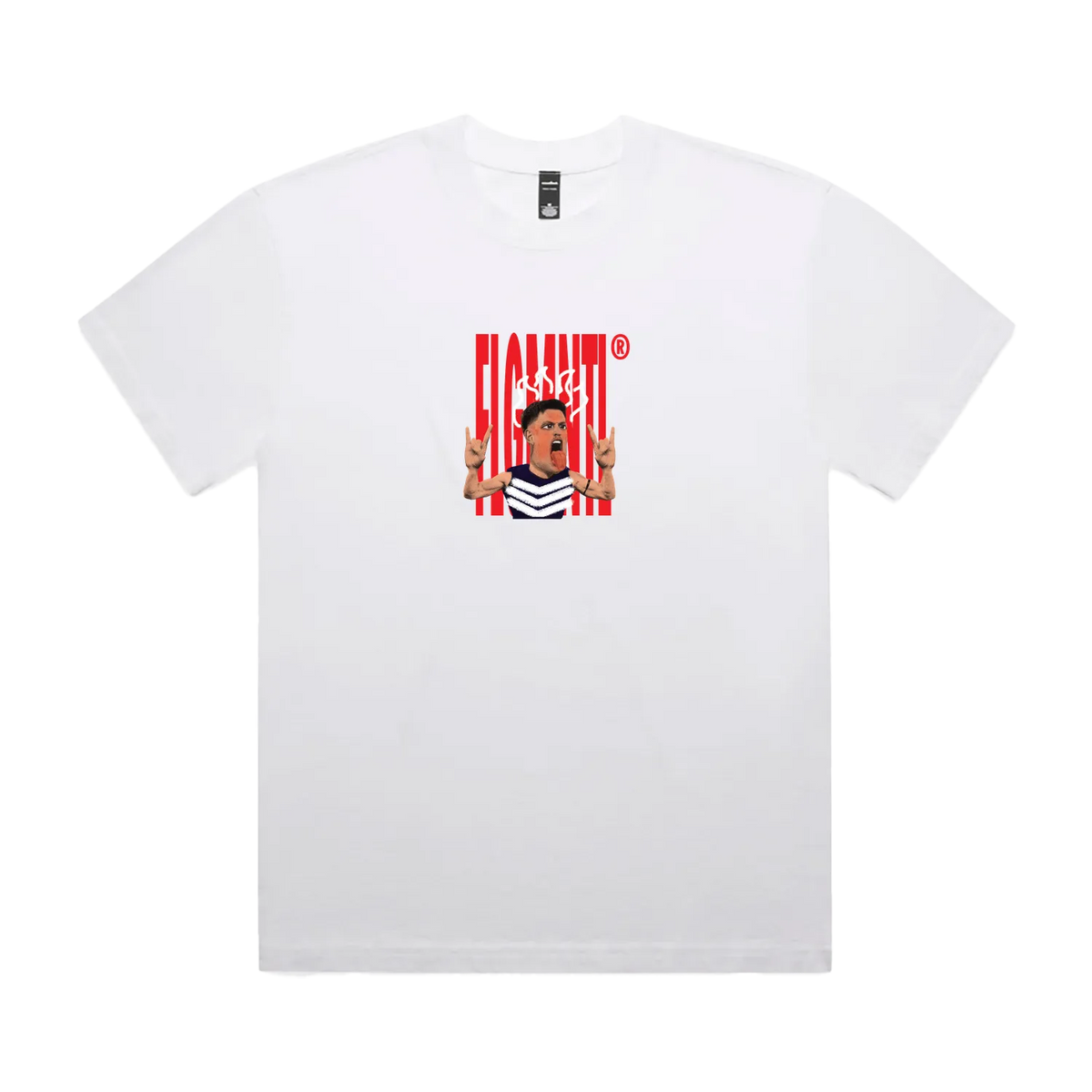 Faded White front flat lay