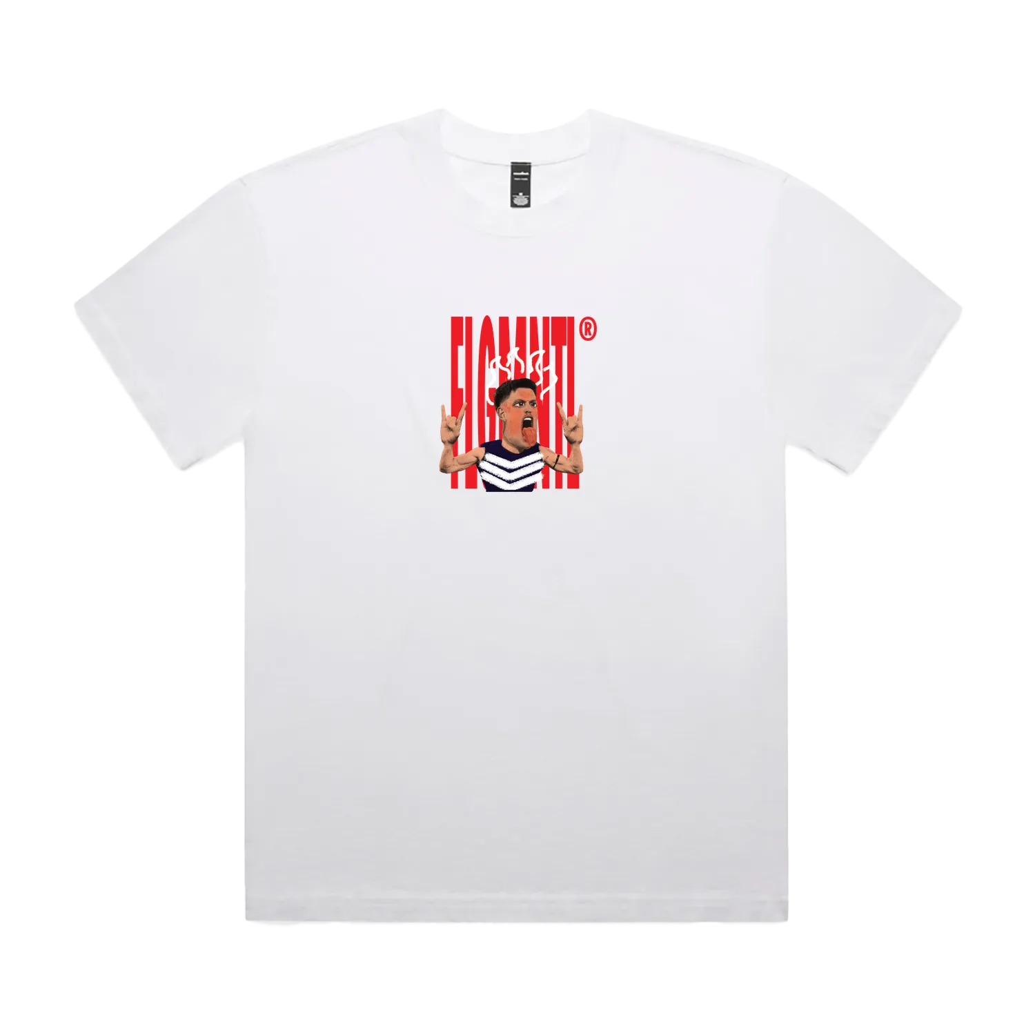 Faded Black front flat lay