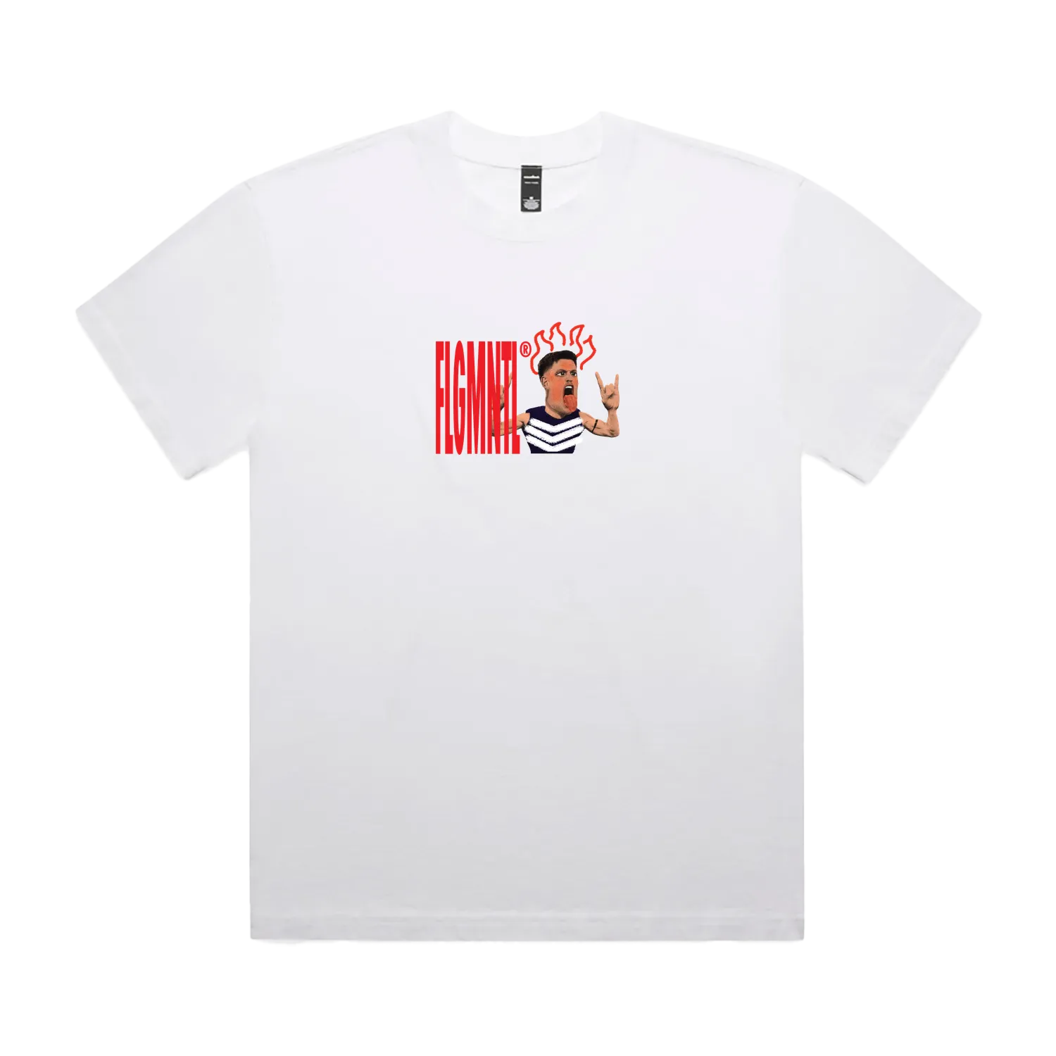 Faded White front flat lay
