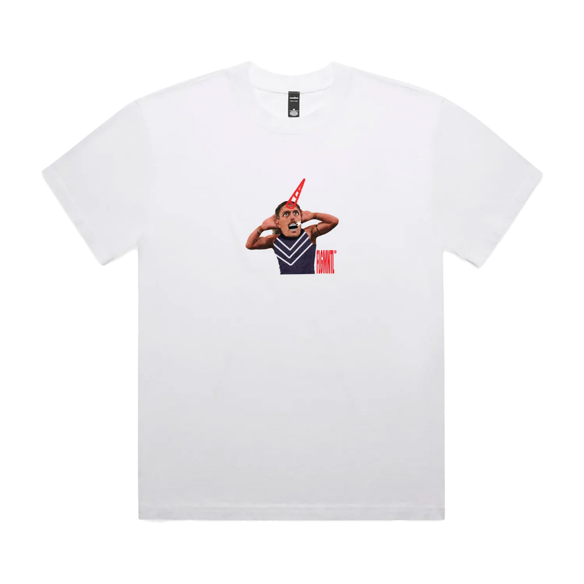 Faded White front flat lay