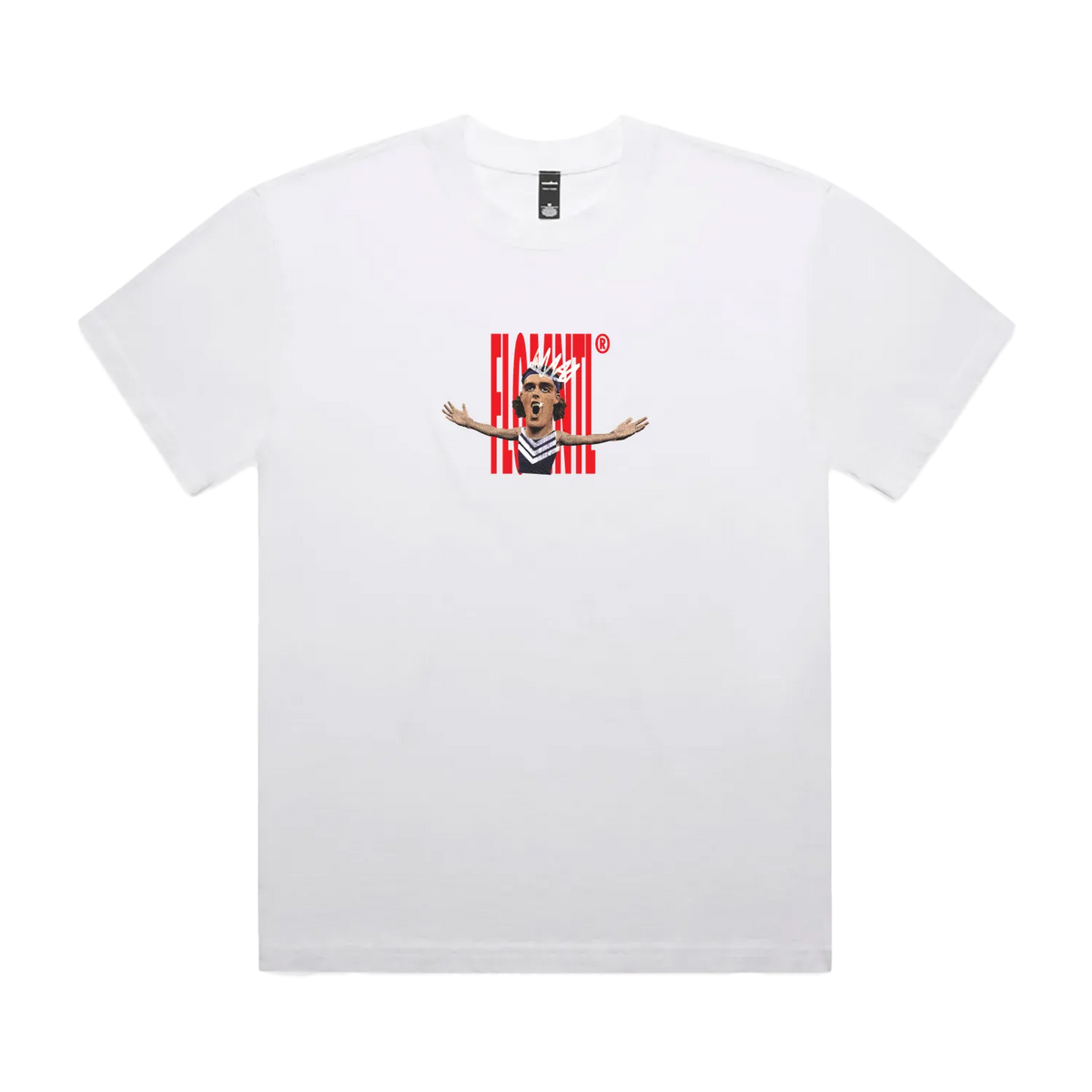 Faded White front flat lay